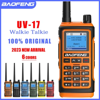 2023 BAOFENG UV-17 Walkie Talkie 5W Çift Bant Taşınabilir İki Yönlü Telsiz Amatör Avcılık El Kablosuz Alıcı Yeni 6 Renkler