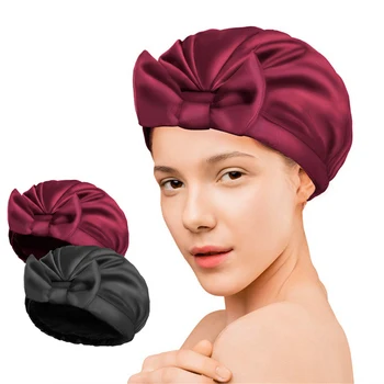 2023 Yağ geçirmez Sigara Çantası Kadın Duş Başlığı Ev Gece Kap kadın Kap Toptan Banyo Şapka Şapka Düz Renk saç bonesi