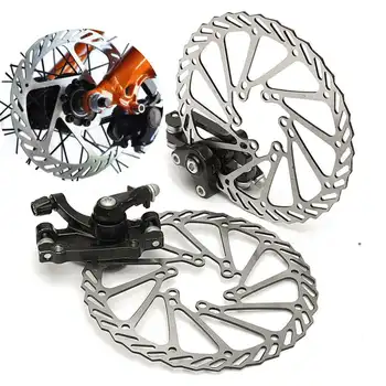 6 İnç Dağ bisiklet fren diski Kiti Elektrikli Araba Alüminyum Alaşımlı disk fren Kolu Dahili Fren Parçaları Kablo ile 160mm Frenler