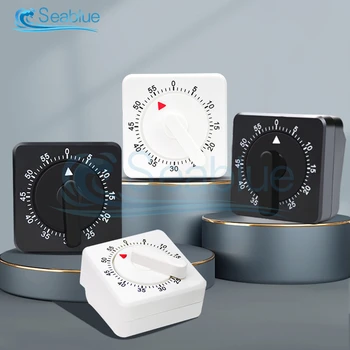 60 Dakika Mutfak Zamanlayıcı Sayısı Kare Pişirme Alarmı Uyku Temporizador Saat Mekanik Kronometre Alarm Aşağı Ofis Toplantı