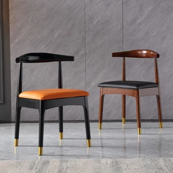 Ahşap Tasarım Modern yemek sandalyeleri İskandinav Mutfak Dresser Ofis yemek sandalyeleri Yatak Odası Lüks Silla Comedor Ev Mobilyaları WK50DC