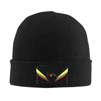 Ajax Bob Marley Futbol Skullies Beanies Kapaklar Streetwear Kış Sıcak Kadın Erkek örgü şapka Yetişkin Üç Küçük Kuşlar Kaput Şapka