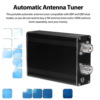 ATU100 E Tipi 100W El Taşınabilir Otomatik Anten Tuner Uyumlu ile QRP QRO Çift modlu PIC18F2520 Mikrodenetleyici 3 ~ 30MHz