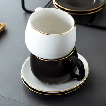 Avrupa klasik retro high-end kahve fincan seti seramik fincan çanak ev basit öğleden sonra çay bardağı Dim sum çanak