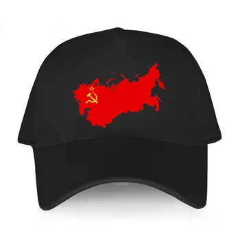 Ayarlanabilir beyzbol şapkası siyah kadınlar lüks şapkalar SSCB RUSYA Rus kırmızı logo adam Hip Hop serin kısa siperlikli şapka Yetişkin spor kaput