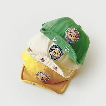 Bebek Şapka İlkbahar ve Sonbahar İnce Kesit Karikatür çocuk Yumuşak Ağız Doruğa Kap Yaz Güneş Koruyucu Güneşlik Bebek beyzbol şapkası