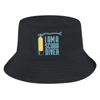 Ben Bir Tüplü Dalgıç Unisex Kova Şapka Dalış Tüplü Dalış Hip Hop Balıkçılık güneşlikli kep Moda Stil Tasarlanmış
