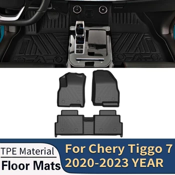 Chery Tiggo için 4 Pro Tiggo 7 Pro 2017-2023 Oto Araba Paspaslar Tüm Hava TPE ayak paspası Kokusuz Tepsi Mat İç Aksesuarları