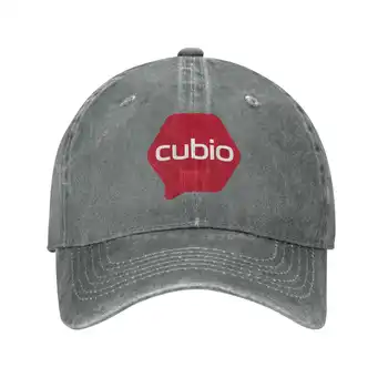 Cubio Logo Baskı Grafik Rahat Kot kap Örme şapka beyzbol şapkası