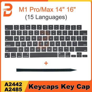 Dizüstü bilgisayar A2442 A2485 Anahtar Keycaps Tuşları Kap Klavyeler Makas Onarım Macbook Pro İçin M1 Pro/Max Retina 14