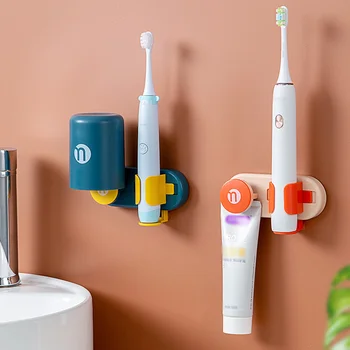 Duvara Monte Elektrikli Diş Fırçası Tutucu Ev Yerden Tasarruf Kuru Organizatör Diş Fırçası Depolama Standı Raf Banyo Malzemeleri