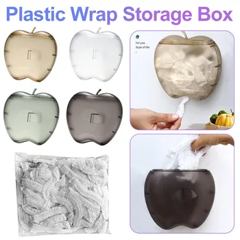 Duvara monte Elma Şekli Tek Kullanımlık yemek örtüsü saklama kutusu Plastik Wrap Elastik Taze Tutmak çanta düzenleyici Mutfak Kapları