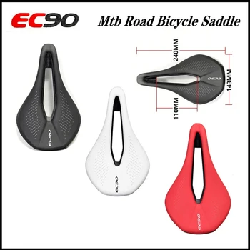 EC90 bisiklet selesi MTB Yol Bisikleti Eyer PU Ultralight Nefes Rahat koltuk minderi Bisiklet Yarış Eyer Parçaları Bileşenleri