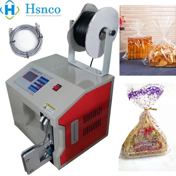Ekmek Paketleme için Yarı Otomatik Kablo Bağı Tel Büküm Kravat Makinesi Kablo Bağı Tel Paketleme Makinesi