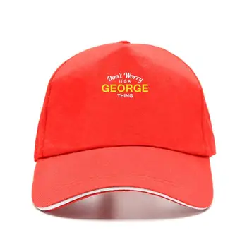 Endişelenme, bu bir GEORGE Meselesi! - Erkek beyzbol şapkası-Aile-özel ad baskı fatura şapka erkek Snapback sıcak beyzbol şapkası şapka Ho