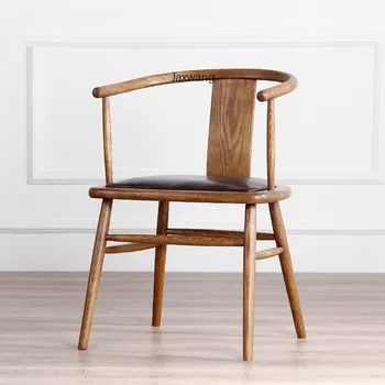 Ev Yemek Sandalyesi Amerikan Sandalye Yeni Çin Klasik masif ahşap sandalye İskandinav Eğlence Basit Koltuk Otel Çalışma yemek sandalyeleri