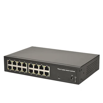 Fabrika OEM 10/100 / 1000Mbps 16 bağlantı noktalı hızlı Ethernet yönetilen ağ anahtarı