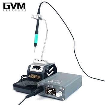 GVM T115 Sabit Sıcaklık Kaynak İstasyonu Cep lcd telefon ekranı Tamir Otomatik Uyku Hızlı Isıtma havya İpuçları