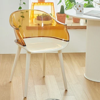 İskandinav Akrilik Şeffaf yemek sandalyeleri Yaratıcı Hayalet Sandalyeler Mutfak yemek sandalyesi Ev Mobilyaları Plastik Kristal Sandalye