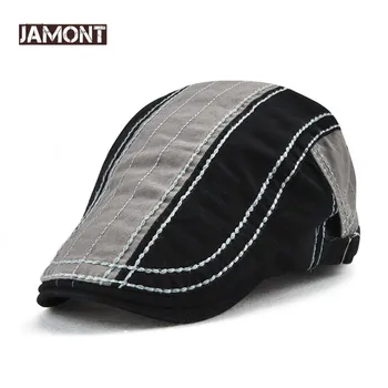 JAMONT 2018 Yeni şapka erkek bere Mens Womens Doruğa Kapaklar Ivy Kap Golf Sürüş Güneş Düz Cabbie Newsboy Şapka Unisex Şapka