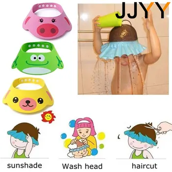 JJYY Yenı Güvenli duş şampuanı Banyo Banyo Korumak Yumuşak Kap Şapka Bebek Yıkama Saç Kalkanı Bebes Çocuk Banyo Duş Başlığı Şapka