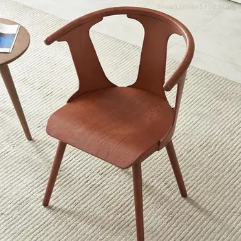 Katı ahşap yemek sandalyesi Ev Basit Modern Kahve Dükkanı Restoran Satış Ofisi Müzakere Sandalye Tek Arkalığı Sandalye Çin