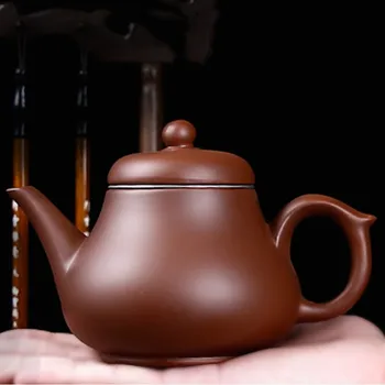 Mor Kil Kabarcık Demlik çay süzgeci Zhu Çamur El Yapımı Cleaver Ev Kung Fu Demlik Geleneksel çay seti Aksesuarları