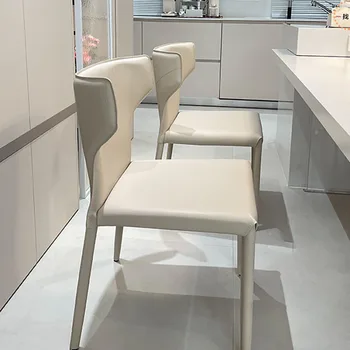 Ofis Yatak Odası Lüks Şezlong Yemek Kapalı Ergonomik Relax İskandinav Sandalyeler Tek Çelik Sillas De Comedor Ev Mobilyaları