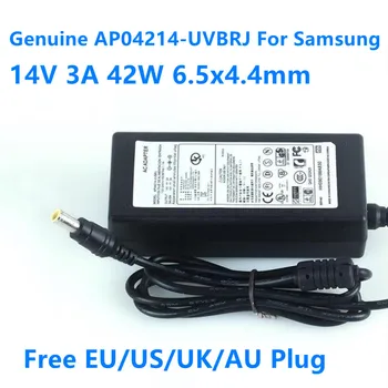 Orijinal 14 V 3A 42 W 6.5x4.4mm AP04214-UVBRJ 14 V 2.14 A AC güç kaynağı adaptörü Şarj İçin Samsung LCD monitör S19B150N S19B300NW