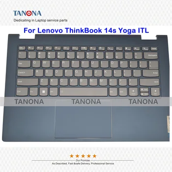 Orijinal Yeni 5CB1C92783 5CB1B39083 Mavi Lenovo ThinkBook 14s Yoga ITL Palmrest Abd Klavye çerçeve büyük Harf w / Arka ışık 20WE