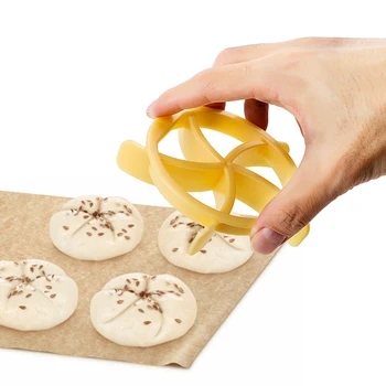 Plastik Pasta Kesici Hamur kurabiye kalıbı Ev Yapımı ekmek ruloları Damga Pişirme Kalıp Bakeware Tatlı Araçları Kurabiye Kalıbı