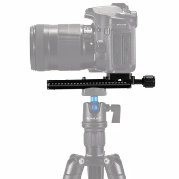 PULUZ FNR-140 Çok Amaçlı 140mm Raylı Düğüm Slayt Hızlı Bırakma Plakası DSLR Kamera için