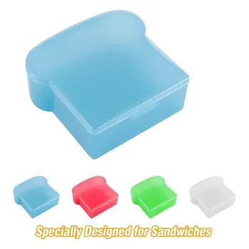 Sandviç Kutusu Geniş Uygulama yemek kutusu Taşınabilir Depolama Pratik Mutfak Depolama Yuvarlak Kenar Sandviç Kabı