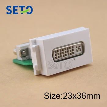 SeTo 128 Tipi 24+5/24+1 DVI Dijital Görsel Arabirim Modülü Dişi Duvar Plakası Soketi için Dişi Kilit Taşı