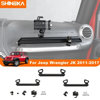 SHINEKA Araba Co-pilot Çok fonksiyonlu Genişleme telefon tutucu Kamera Braketi Jeep Wrangler JK 2011-2017 için İç Aksesuarları