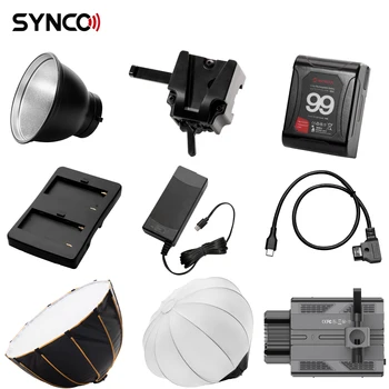 SYNCO Fotoğraf ışık aksesuarları Softbox / V Dağı Pil / Reflektör / Güç kablosu / Bowens Adaptör Halkası İçin SYNCO COLBOR CL60