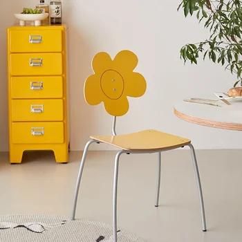 Tasarım İskandinav yemek sandalyeleri Salon Arkalığı Accent Yatak Odası yemek sandalyeleri Modern Ofis Sillas De Comedor Ev Mobilyaları QF50DC