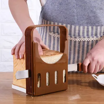 Tost ekmeği Dilimleyici Dilimleme Rafı 4 Kesme Boyutları mutfak gereçleri Mutfak Aletleri Ekmek Aksesuarları Pişirme Aksesuarları ve Araçları