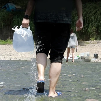 Tıkaç BPA Ücretsiz Su Depolama Sürahileri ile Taşınabilir Katlanabilir Su Kabı
