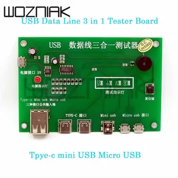 USB kablosu triad test cihazı şarj kablosu test kartı tipi-c mini USB mikro PCB kartı veri kablosu test fikstürü