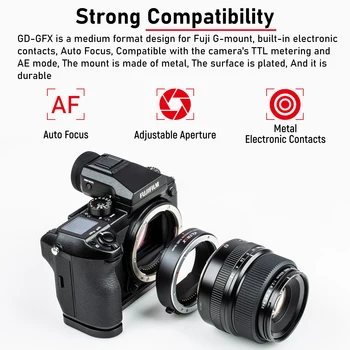 Viltrox DG - GFX 18MM 45MM Otomatik Odaklama Makro Uzatma Tüpü lens adaptörü Fujifilm Fuji G Dağı Kamera Lens GFX50S GFX50R GFX100