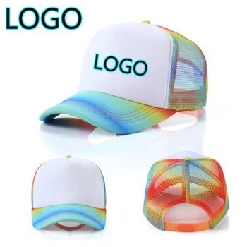 Yaz özel logo Kadın Beyzbol Kapaklar Açık Unisex Ayarlanabilir Snapback Şapka Moda Nefes kamyon şoförü şapkası Güneş Baba Şapka