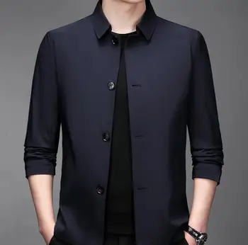 Yeni Katı Renk Turn Down Yaka Damat Takım Elbise Blazer Göğüslü Tek Göğüslü Düğmeler Erkek Iş Resmi Blazers Ceket ABB148