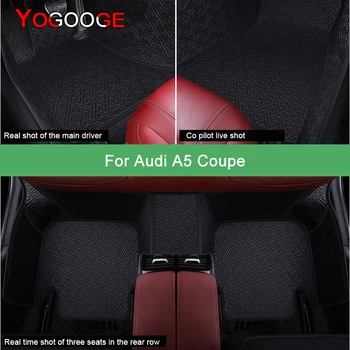 YOGOOGE Araba Paspaslar Audi A5 Coupe 2 Kapılı Lüks Oto Aksesuarları Ayak Halı