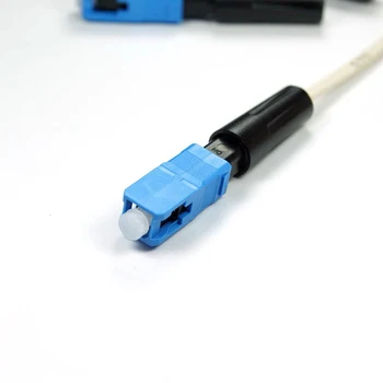 ücretsiz kargo FTTH 10 adet tek/çok modlu hızlı fiber bağlayıcı optik dijital iletişim için SC UPC Hızlı Bağlantı