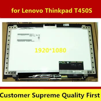 Ücretsiz kargo orijinal 1920 * 1080 Lenovo T450S meclisi B140HAN01.3 LCD Ekranlar İçin Dokunmatik Ekran ile